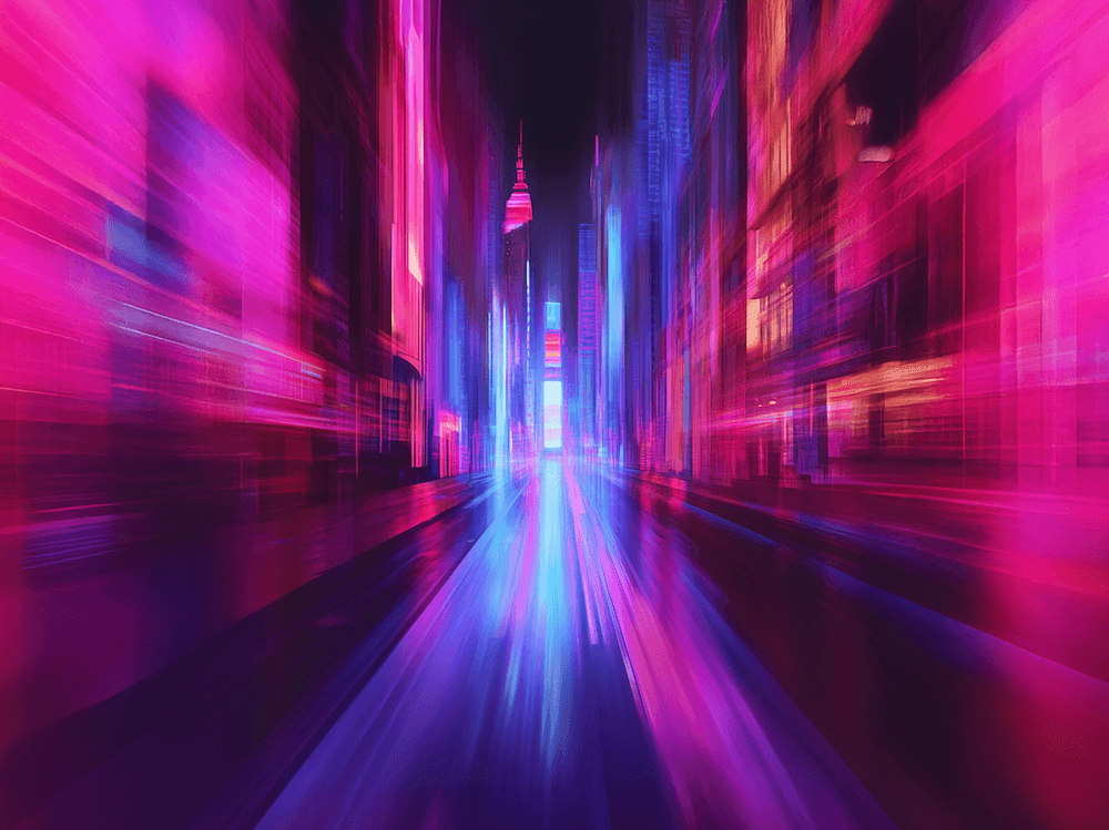 cyberpunk flashing pink lights polkadot