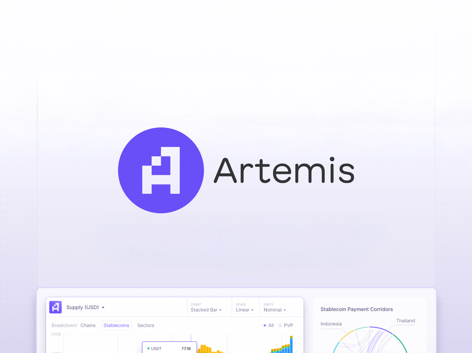 artemis log and user interface